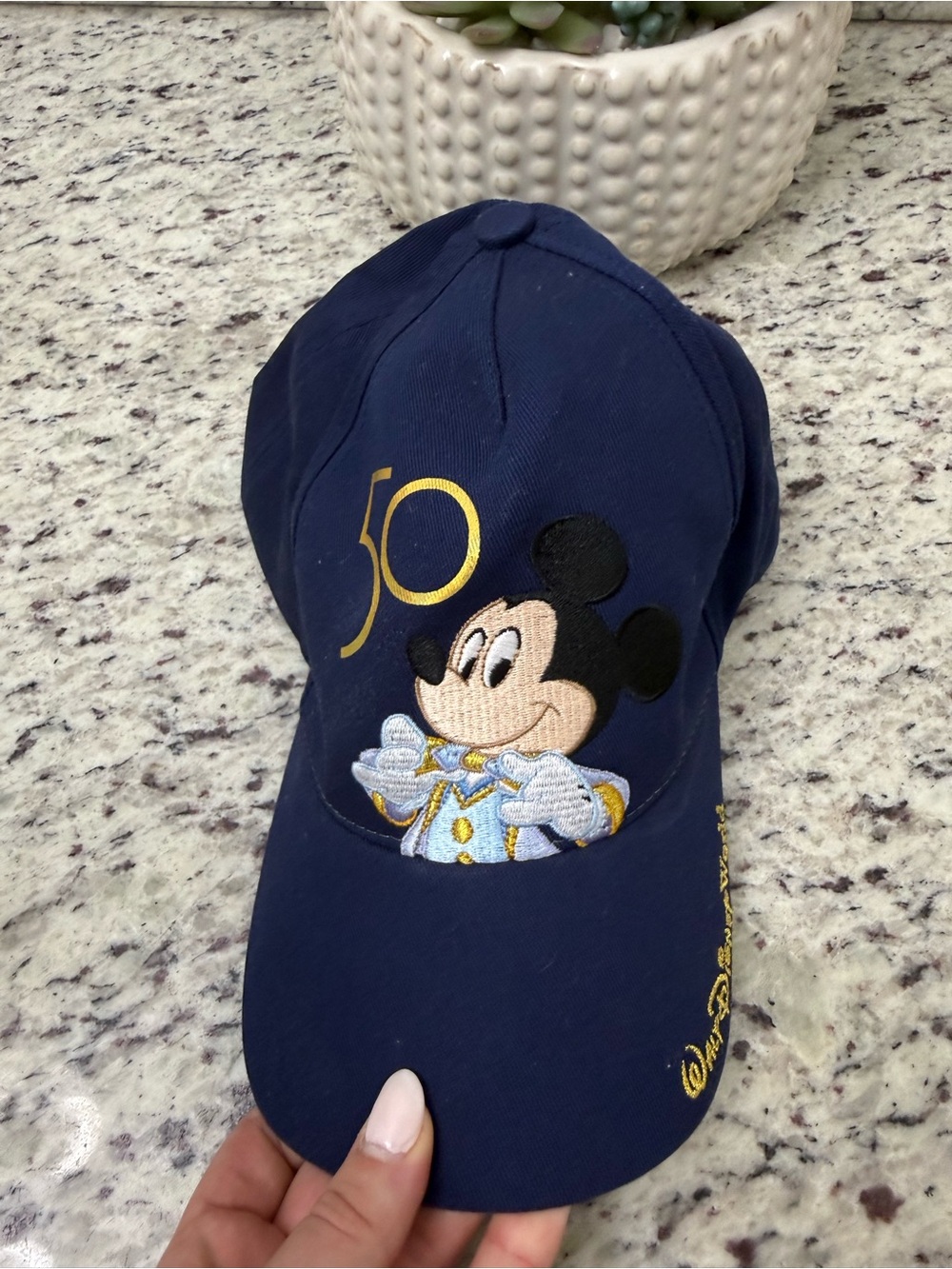 WDW 50th Navy Blue Baseball Cap